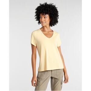 L.L. Bean Yellow Pima Cotton Tee Short-Sleeve Crewneck Medium